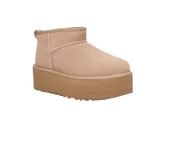 UGG Botte Classic Ultra Mini à plateforme Beige SneakStyle