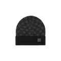 Bonnet et Écharpe Neo Petit Damier Noir