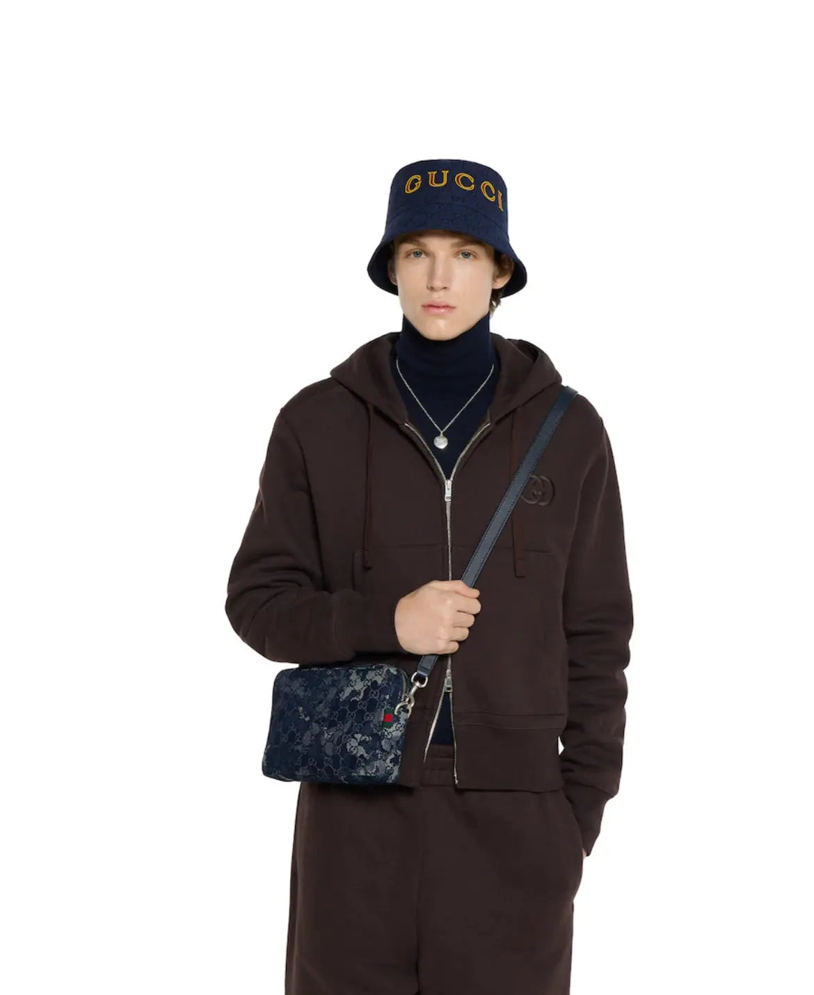 Sac à bandoulière en denim GG petit format SneakStyle