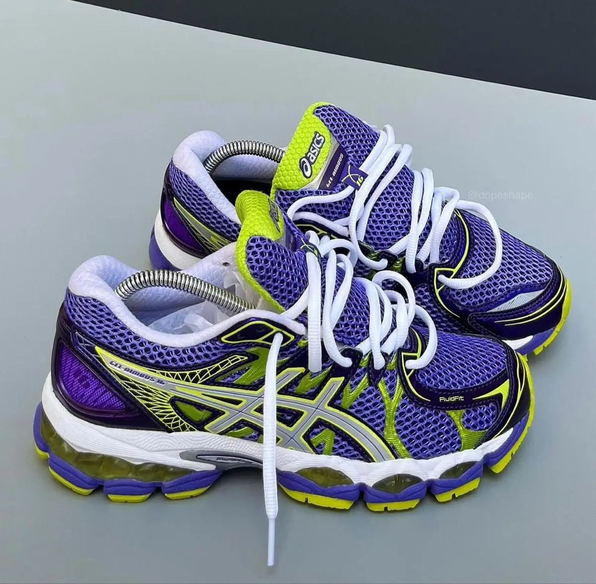 Asics Gel Nimbus Violet Et Jaune SneakStyle