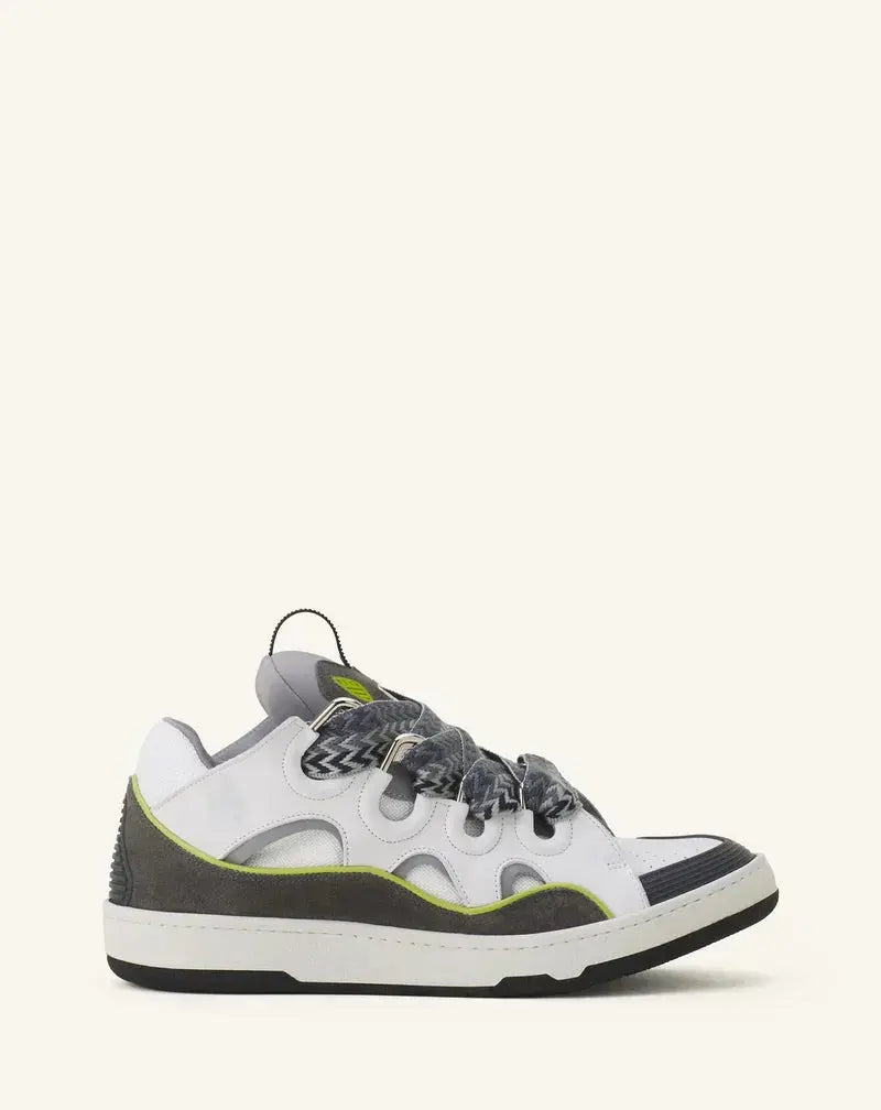 Lanvin Curb Gris Et Vert SneakStyle