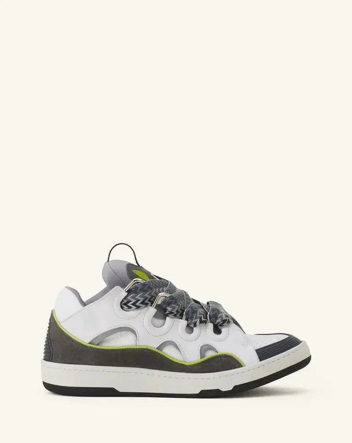Lanvin Curb Gris Et Vert SneakStyle