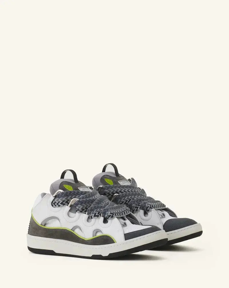Lanvin Curb Gris Et Vert SneakStyle