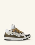 Lanvin Curb Blanc Et Kaki