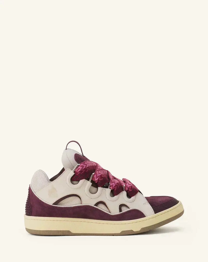 Lanvin Curb Beige Et Bordeaux SneakStyle