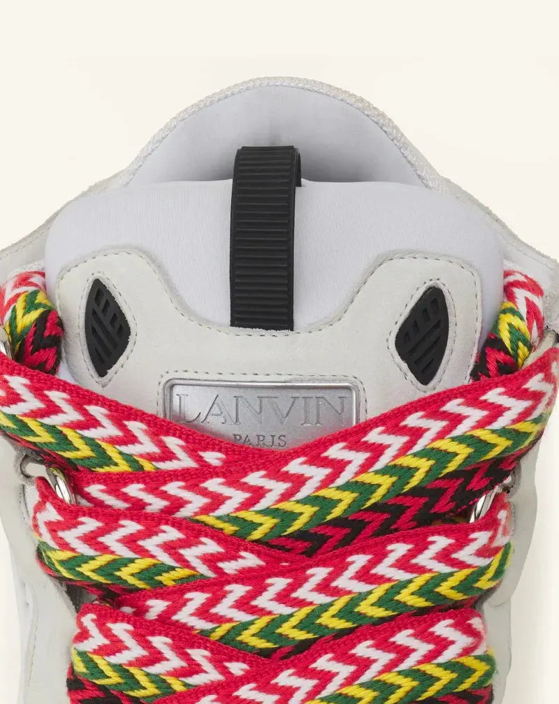 Lanvin Curb Blanc Et Multicolore SneakStyle