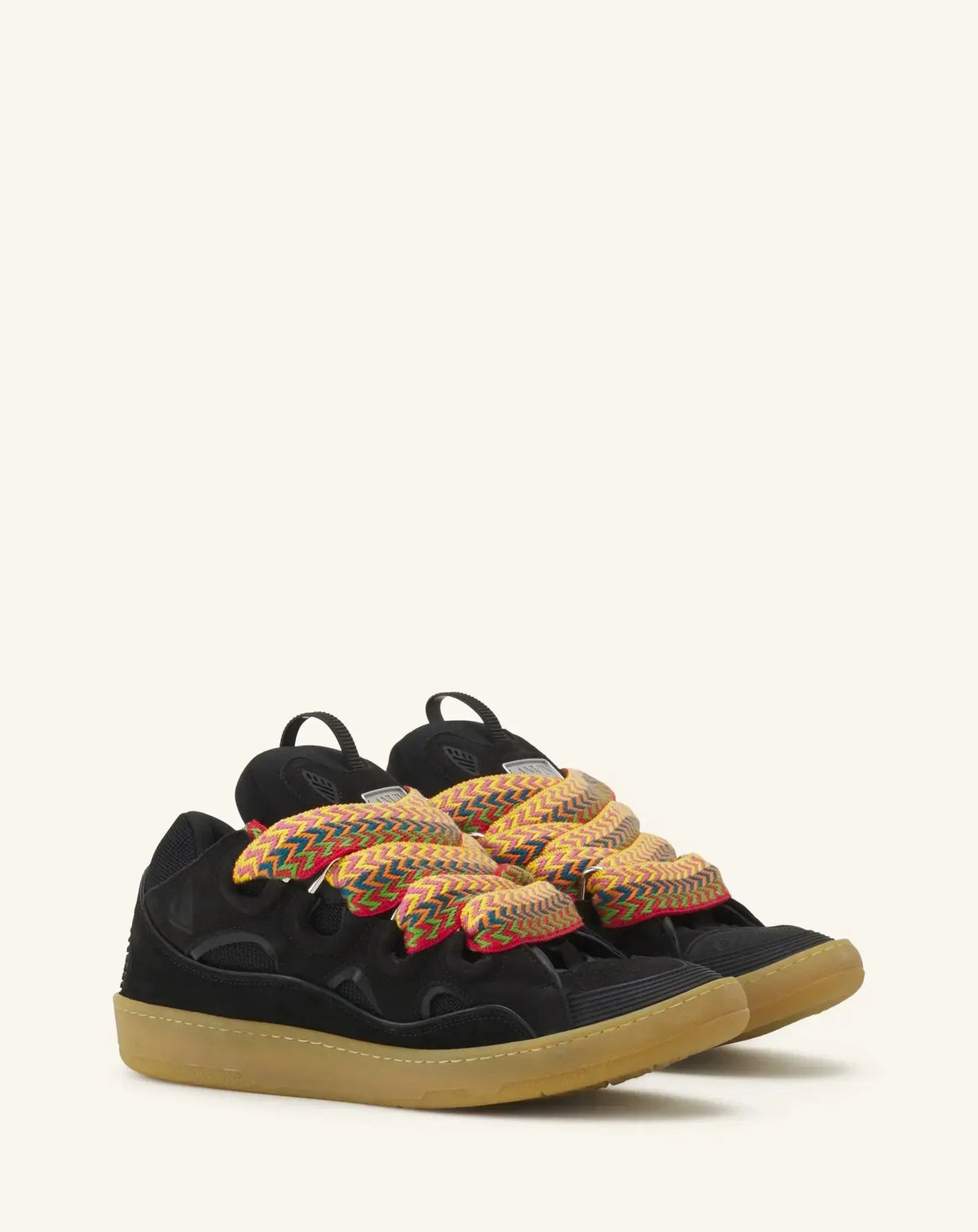 Lanvin Curb Noir Et Multicolore SneakStyle