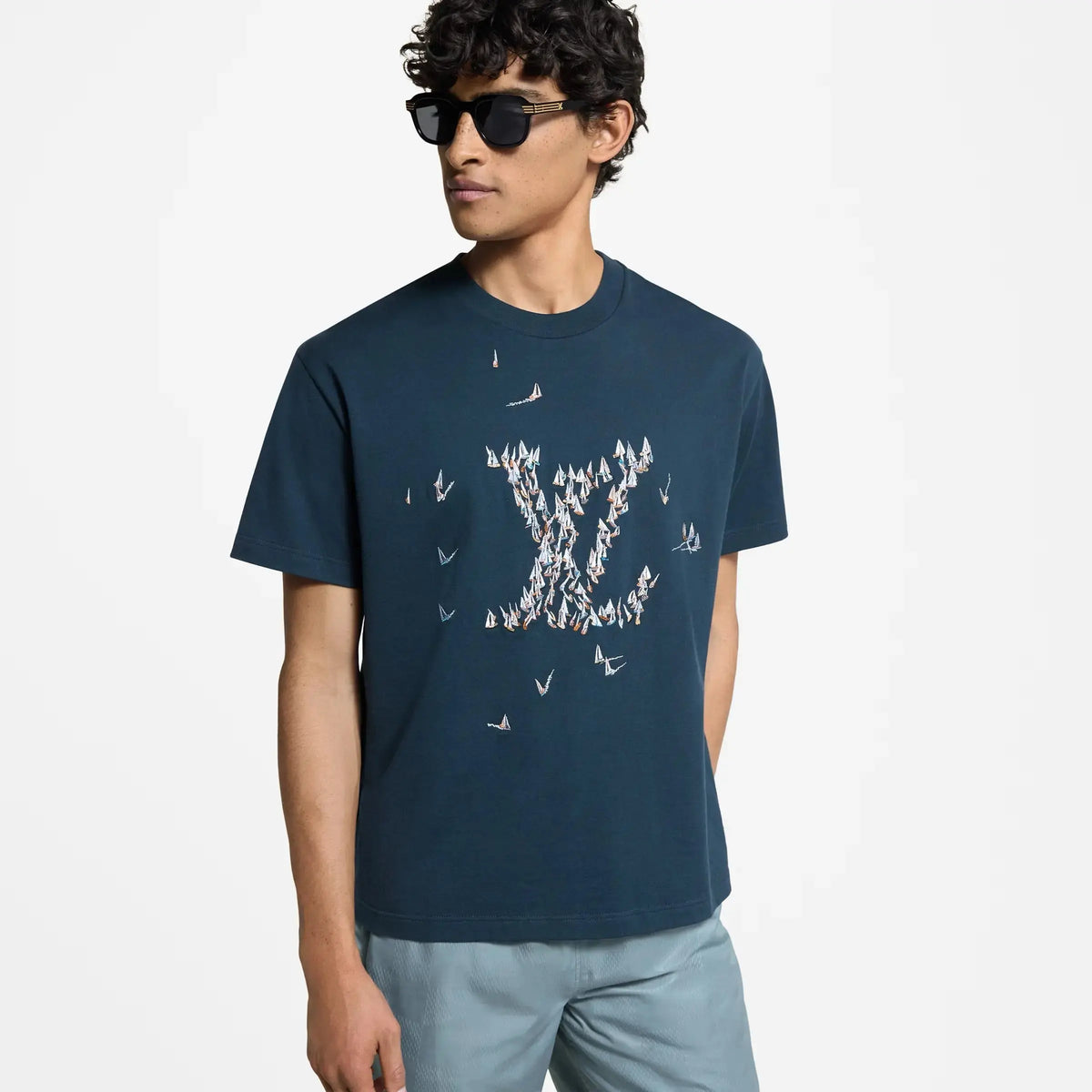 Tee-shirt en coton brodé SneakStyle