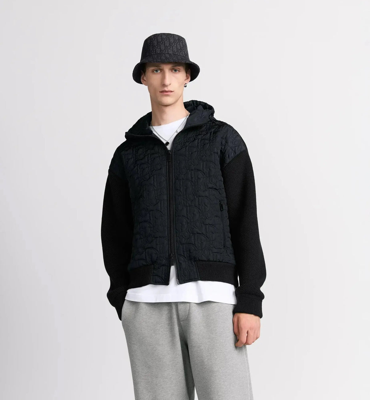 Blouson à capuche CD Oblique Dior
