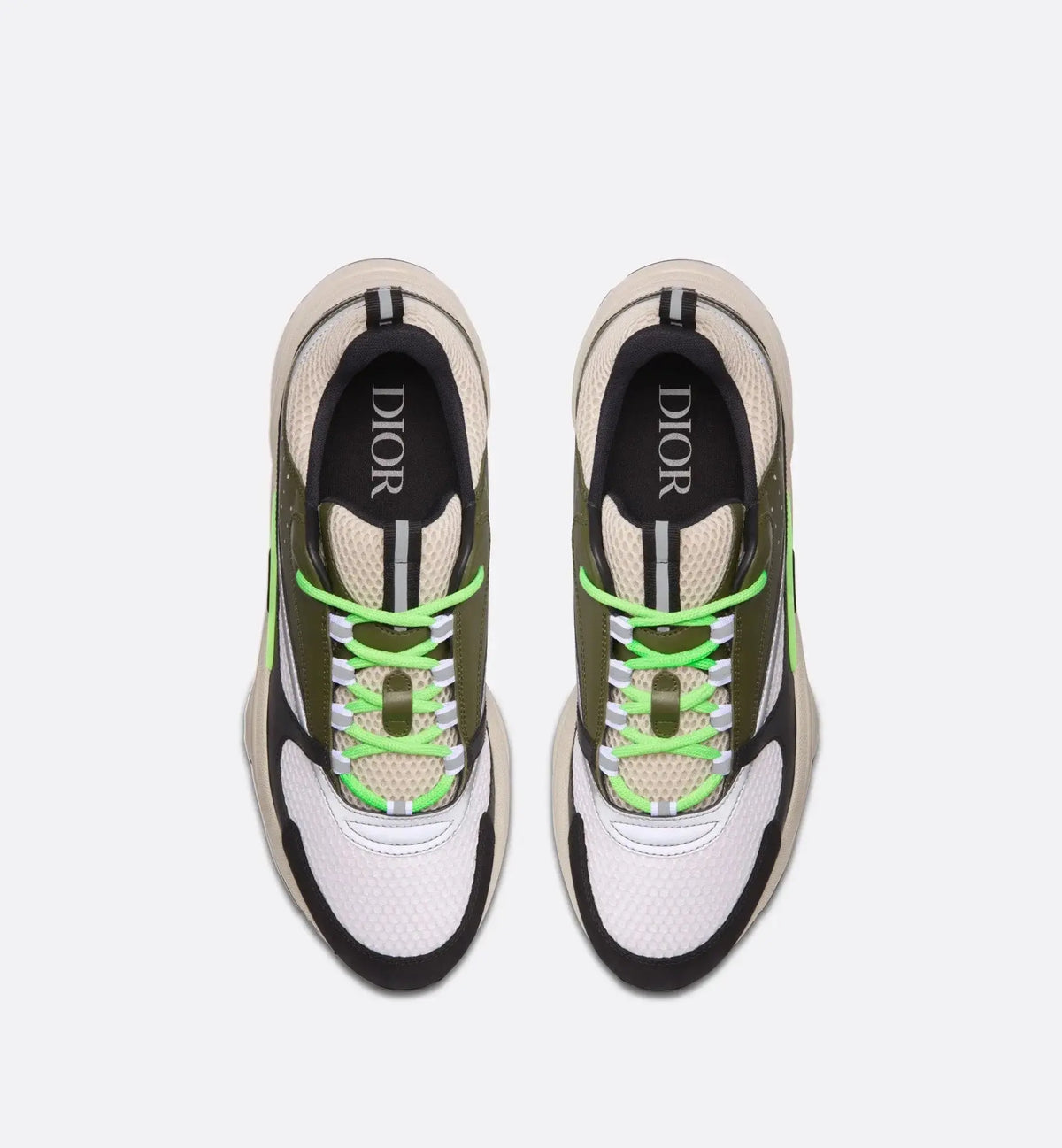 Dior B22 Vert Fluo & Kaki SneakStyle