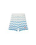 Wavy Gradient Crochet Shorts - Casablanca