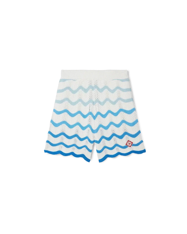 Wavy Gradient Crochet Shorts - Casablanca SneakStyle