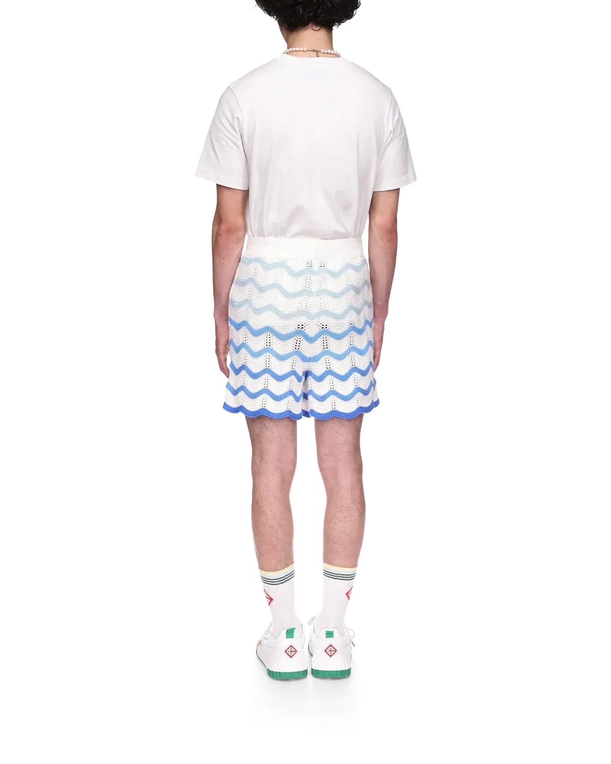 Wavy Gradient Crochet Shorts - Casablanca SneakStyle