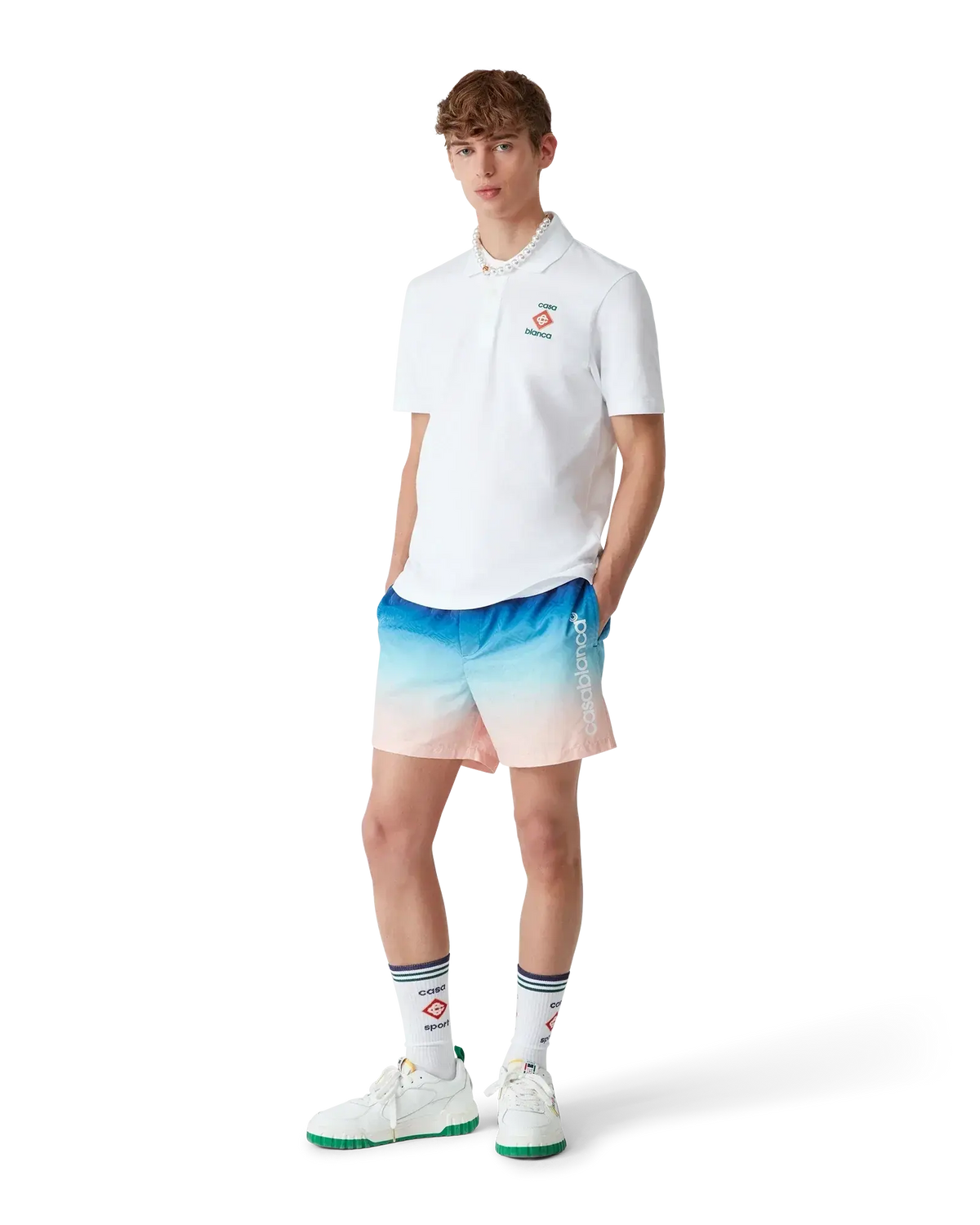 Jacquard Gradient Swim Shorts SneakStyle