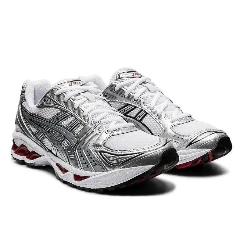 Asics Gel Kayano 14 Argent Et Rouge SneakStyle