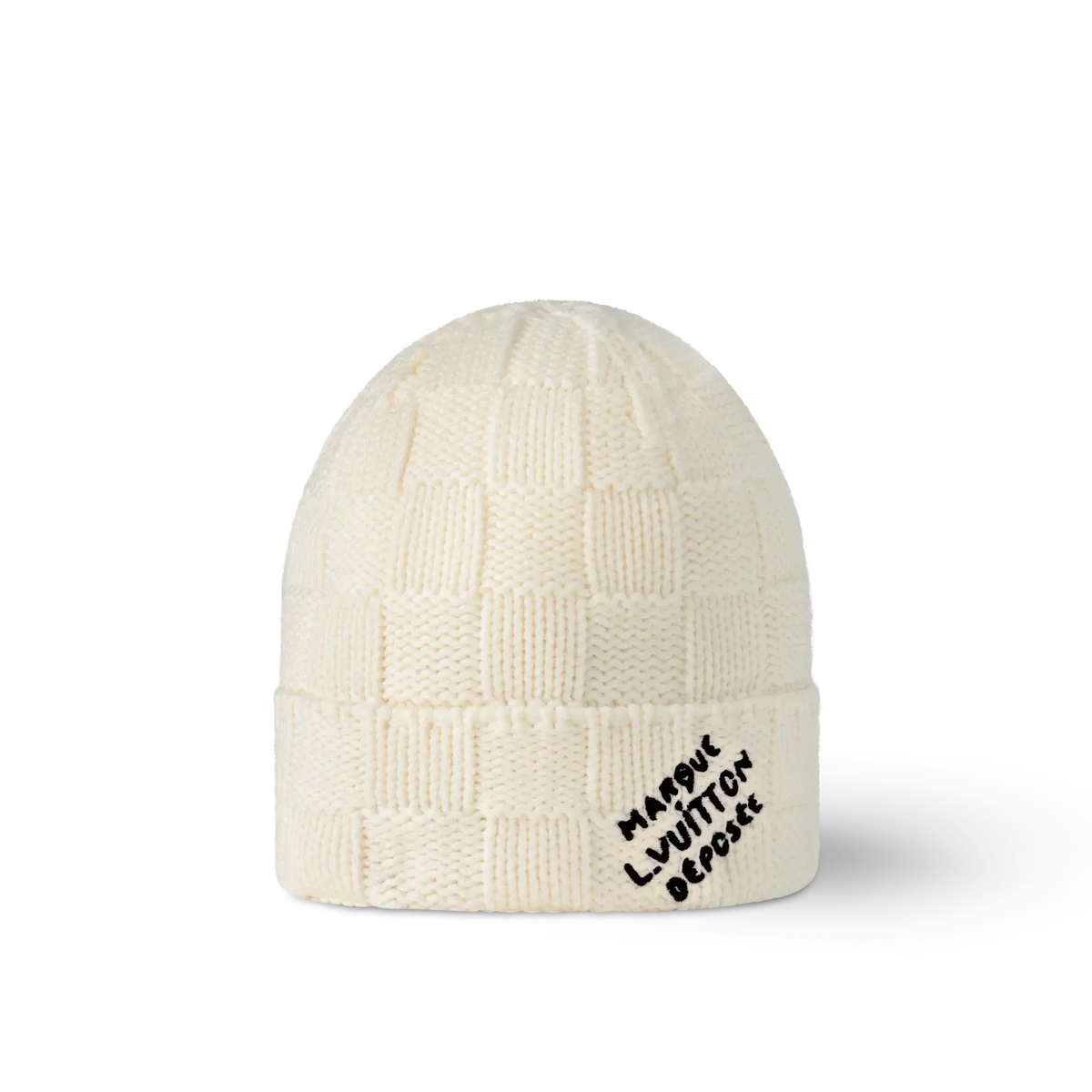Bonnet et Écharpe Damier Snug Crème SneakStyle