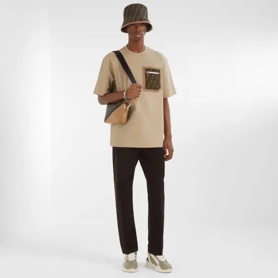 Fendi Chapeau en nylon FF Beige SneakStyle