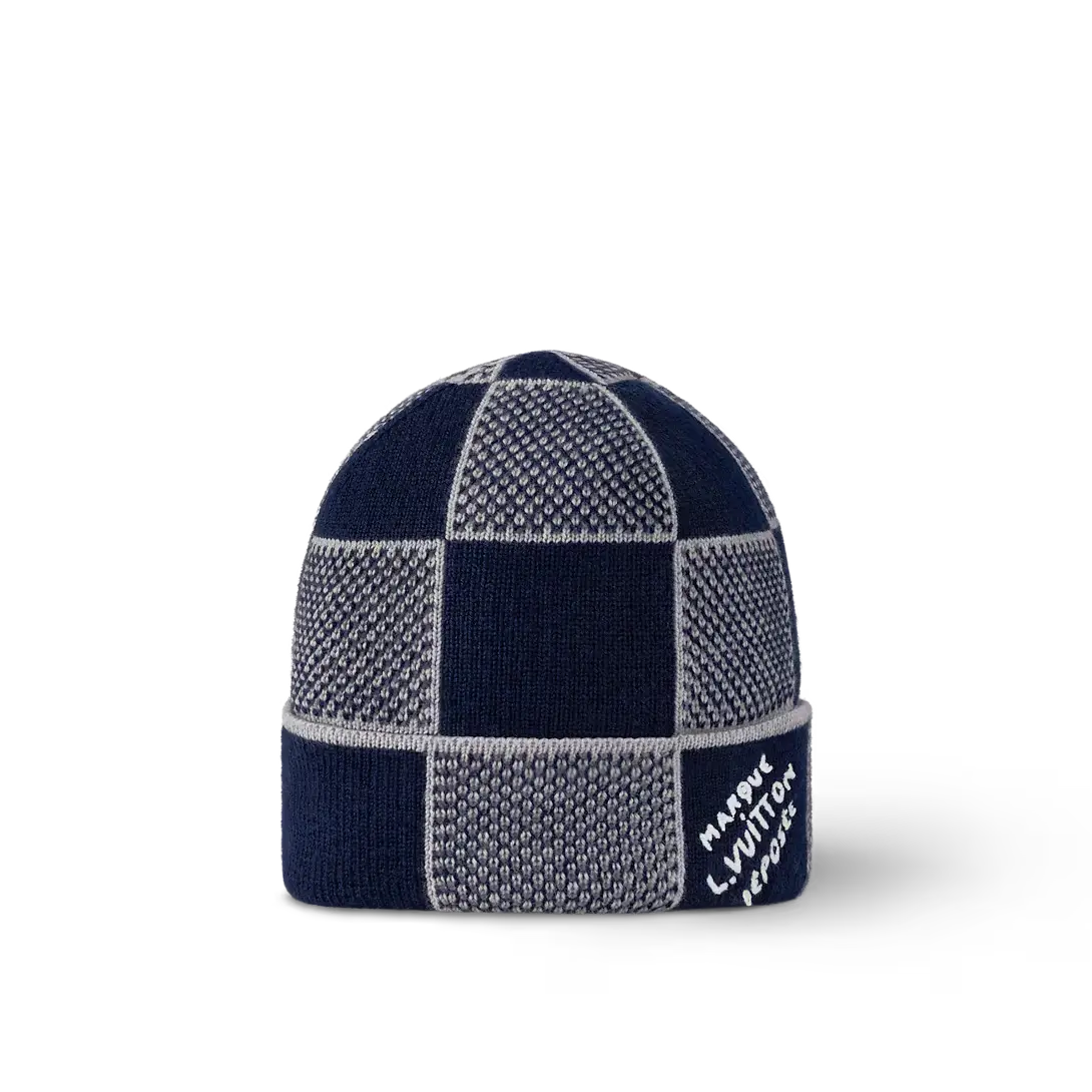 Bonnet et Écharpe Damier Heritage Bleu SneakStyle
