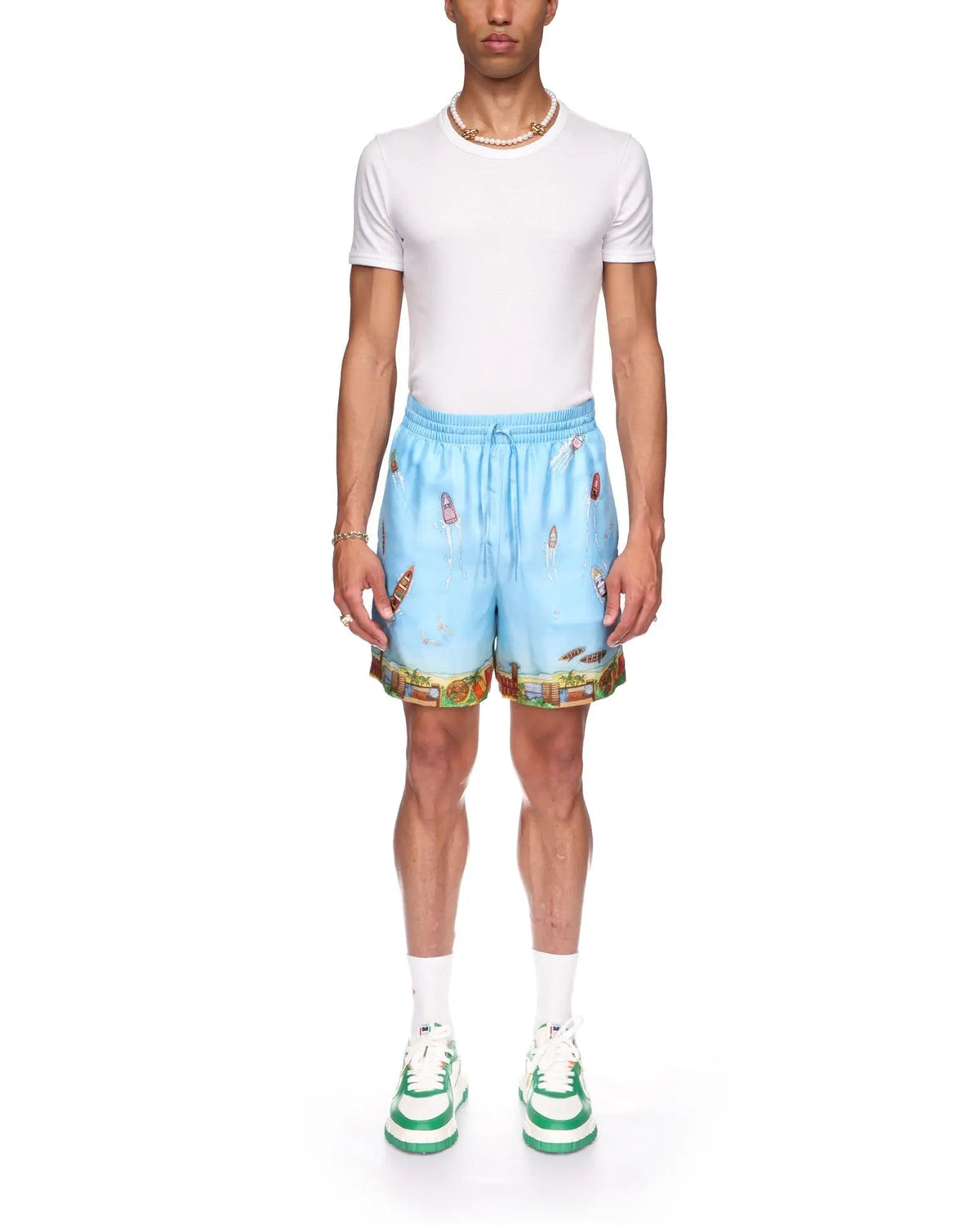 Maison Sur Piloti Silk Shorts SneakStyle