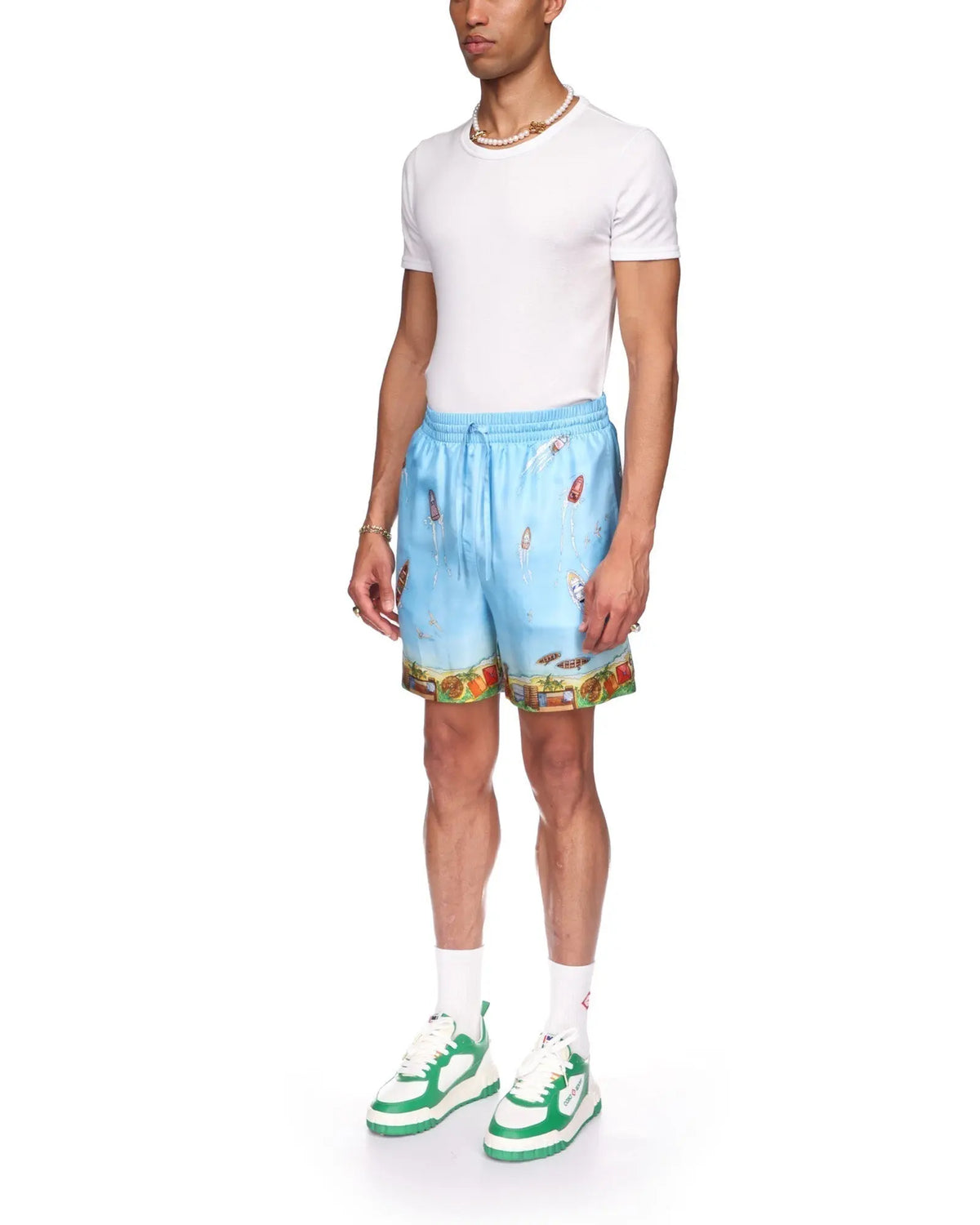 Maison Sur Piloti Silk Shorts SneakStyle