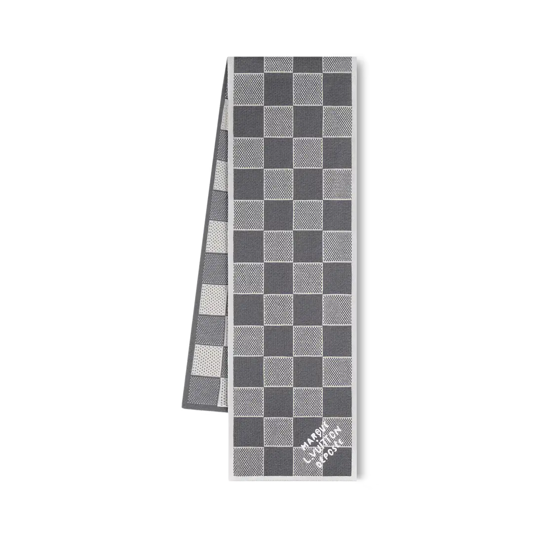 Bonnet et Écharpe Damier Heritage Gris SneakStyle