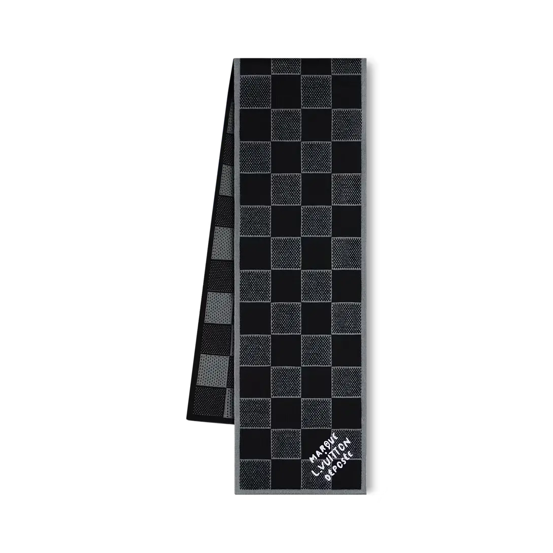 Bonnet et Écharpe Damier Heritage Noir SneakStyle