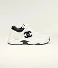 Chanel Low Daim Blanc Et Noir