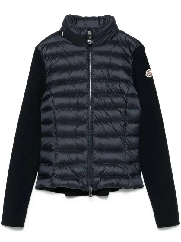 Moncler Cardigan Zippé à Design Matelassé SneakStyle