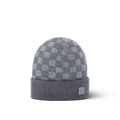 Bonnet et Écharpe Neo Petit Damier Gris