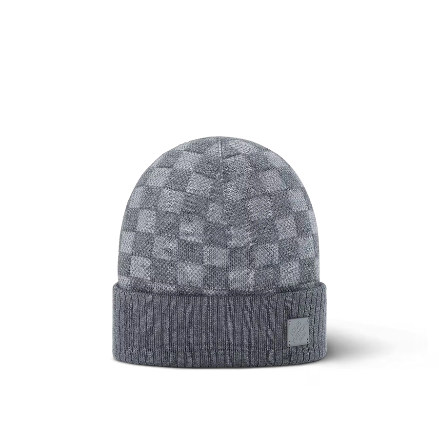 Bonnet et Écharpe Neo Petit Damier Gris SneakStyle