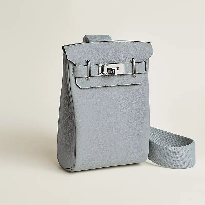 Hac a Dos PM backpack Bleu Glacier Hermes Le Maroquinier De Paris