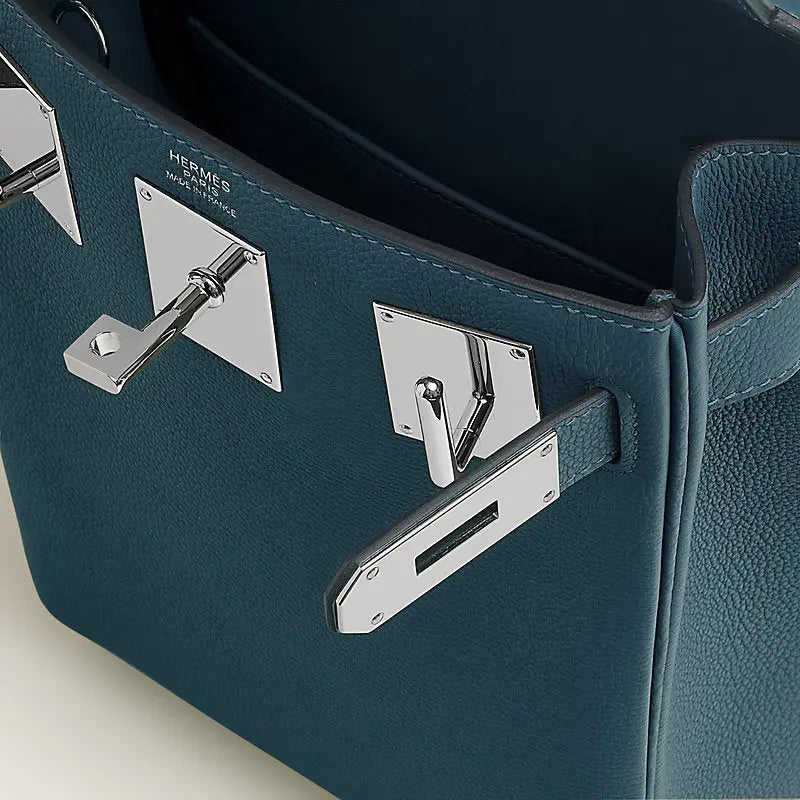 Hac a Dos PM backpack Bleu Tempête Hermes Le Maroquinier De Paris