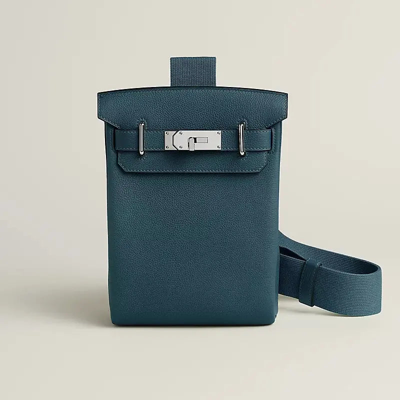 Hac a Dos PM backpack Bleu Tempête Hermes Le Maroquinier De Paris