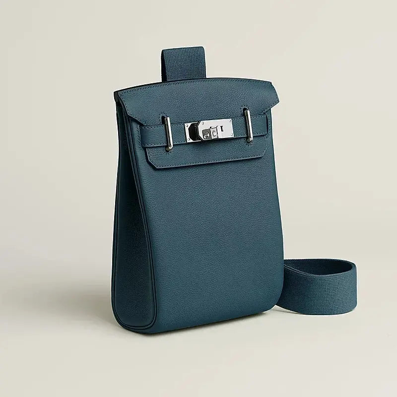 Hac a Dos PM backpack Bleu Tempête Hermes Le Maroquinier De Paris