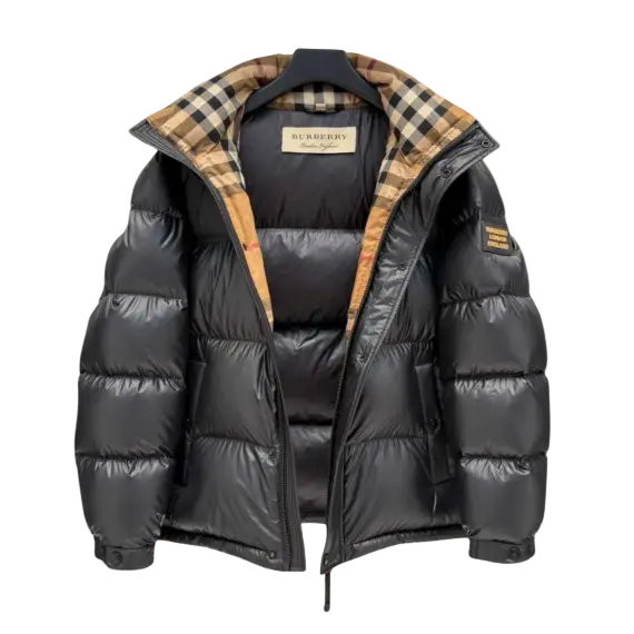Burberry Doudoune Noir intérieur Beige SneakStyle