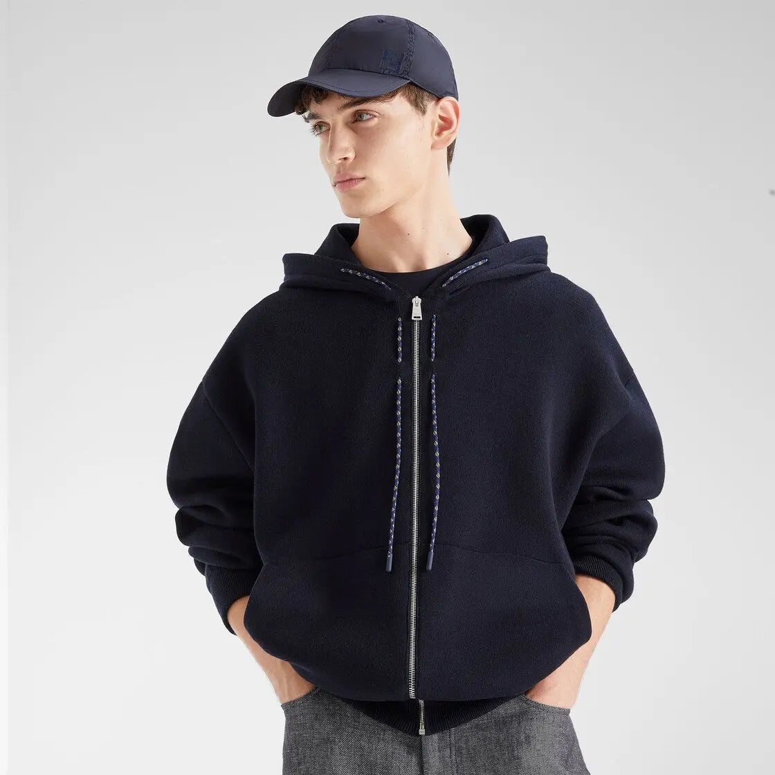 Casquette de baseball en nylon bleu foncé SneakStyle