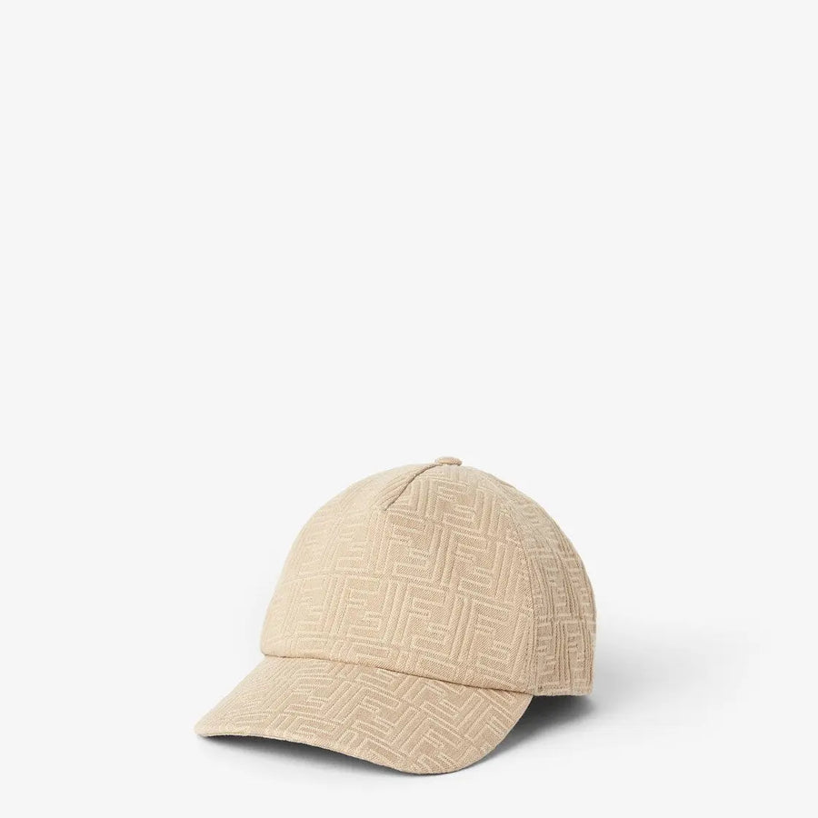 Casquette de baseball en coton FF beige SneakStyle