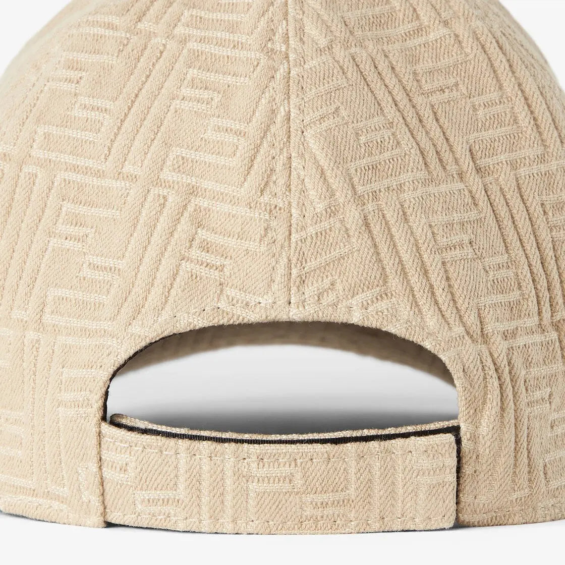 Casquette de baseball en coton FF beige SneakStyle