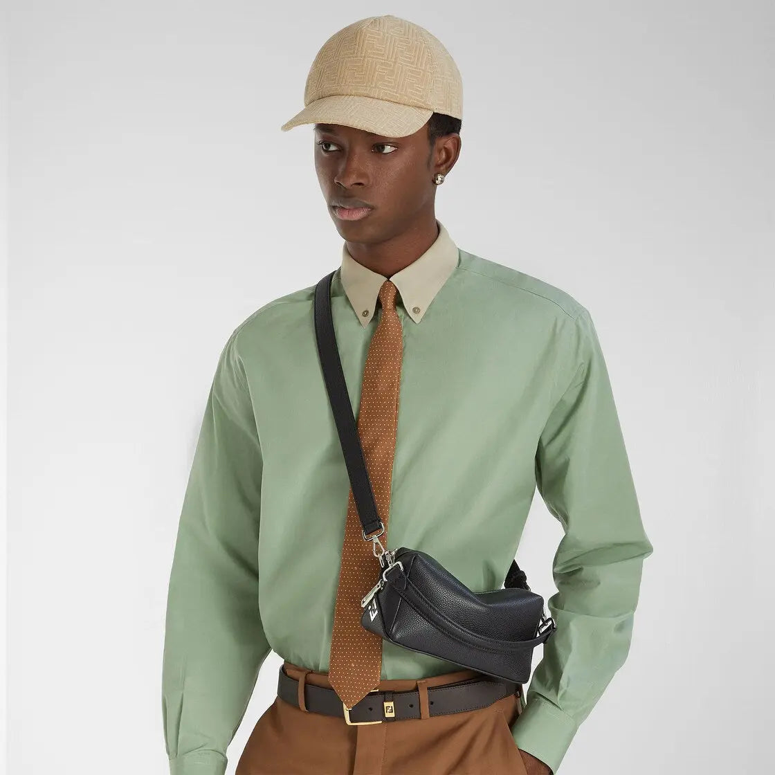 Casquette de baseball en coton FF beige SneakStyle