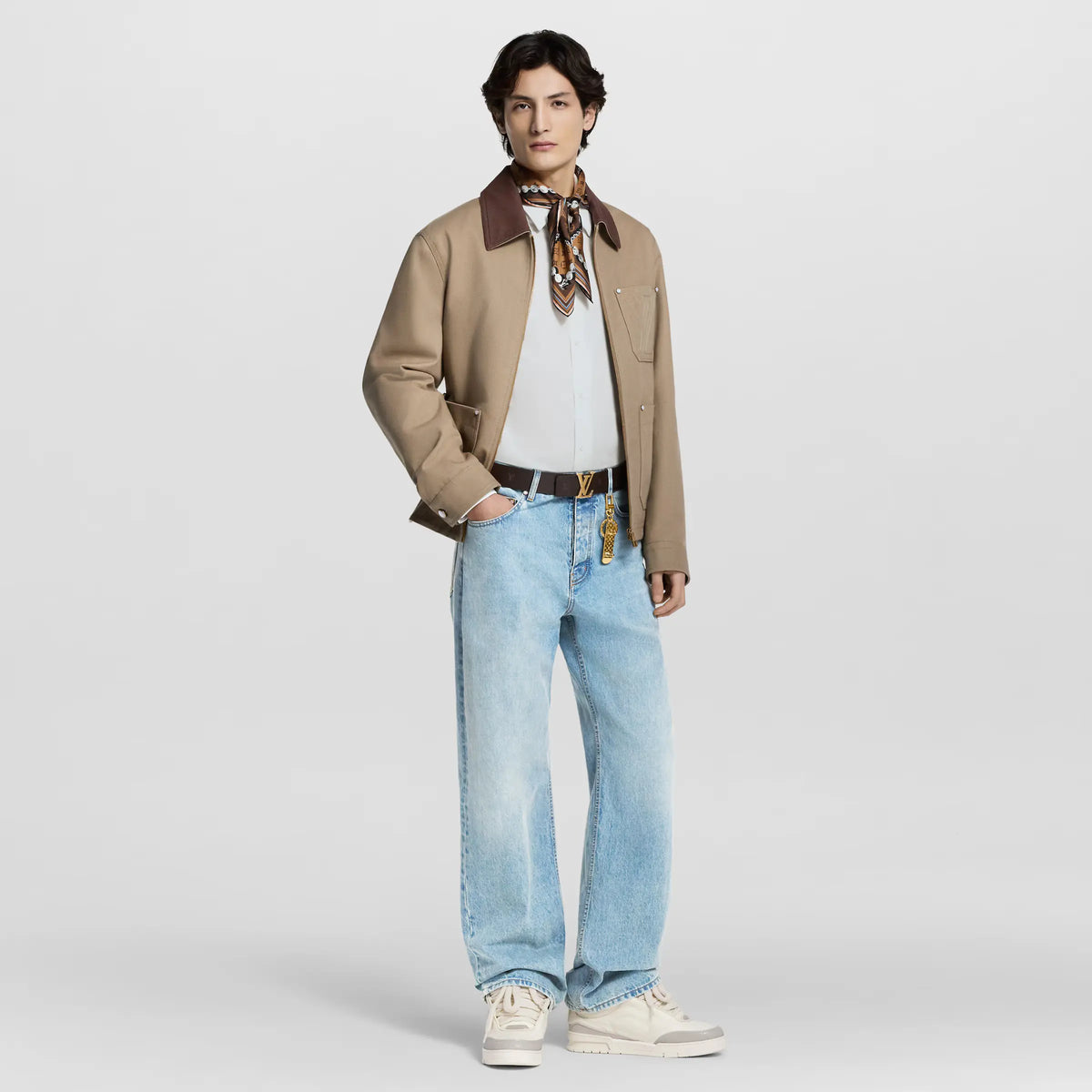 LV Skate Logo incrusté Beige SneakStyle