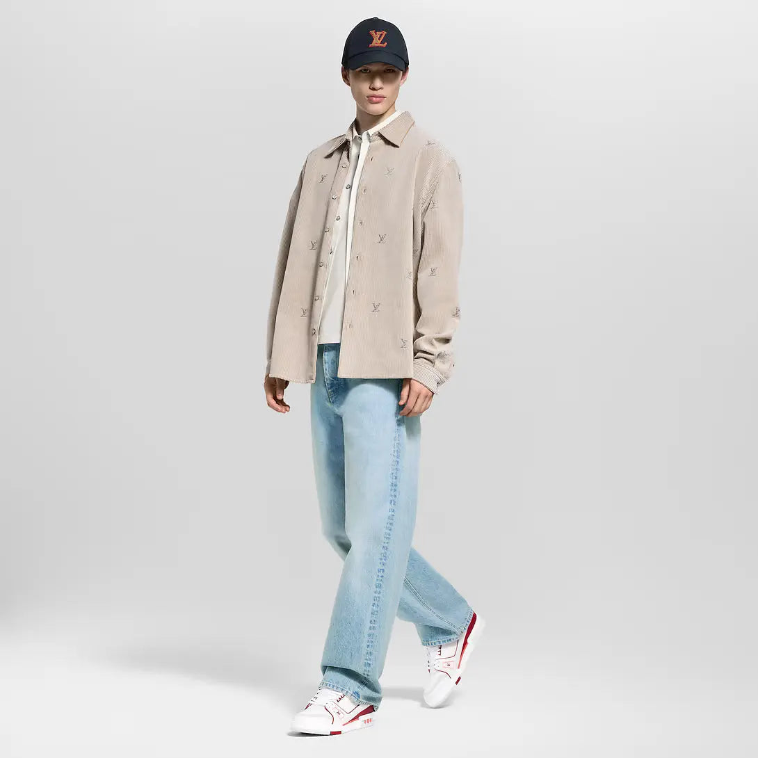 LV Trainer Rouge Et Gris SneakStyle