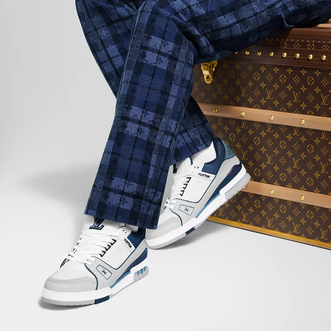 LV Trainer Bleu Et Gris SneakStyle