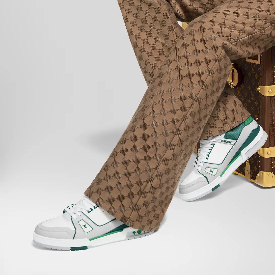 LV Trainer Gris Et Vert SneakStyle