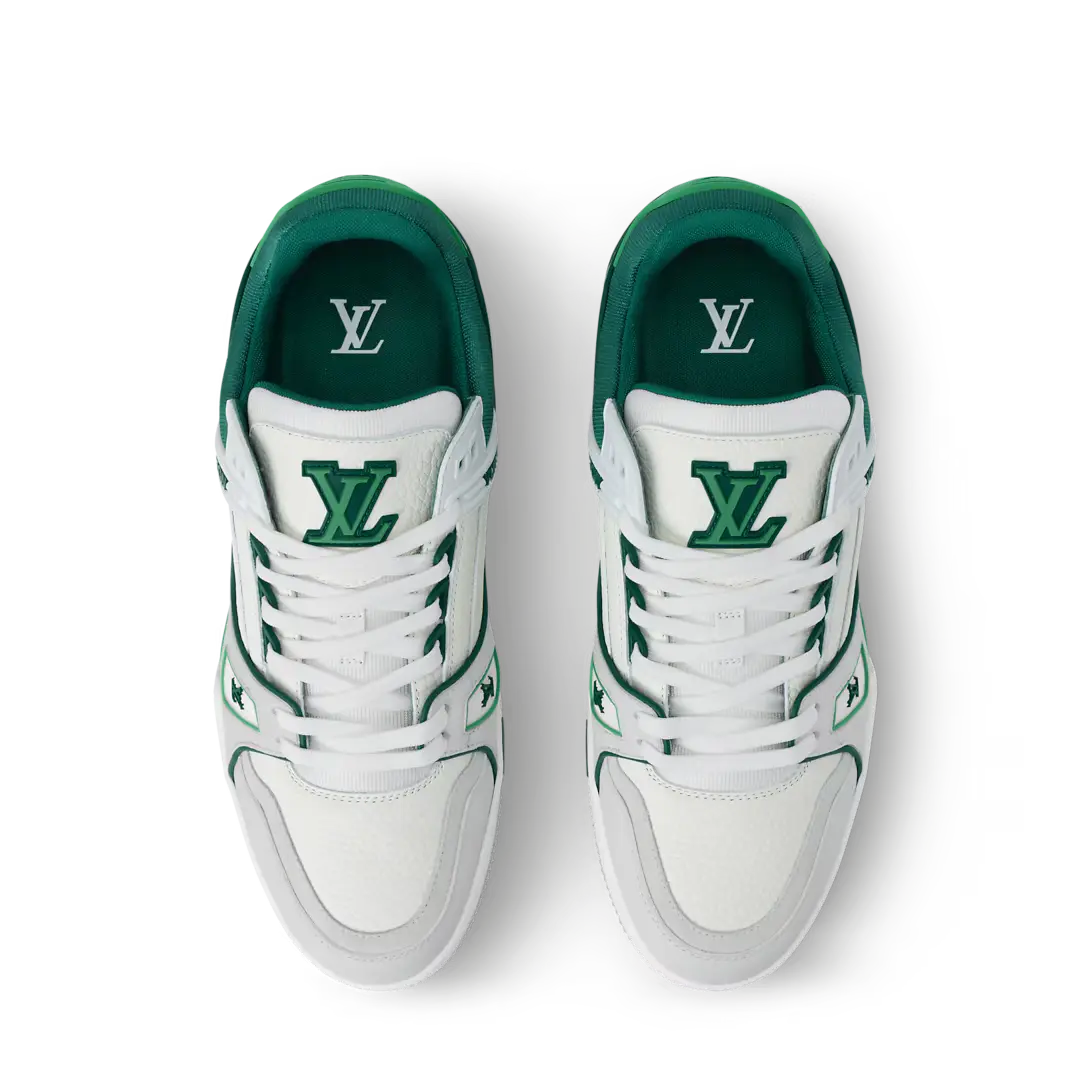 LV Trainer Gris Et Vert SneakStyle
