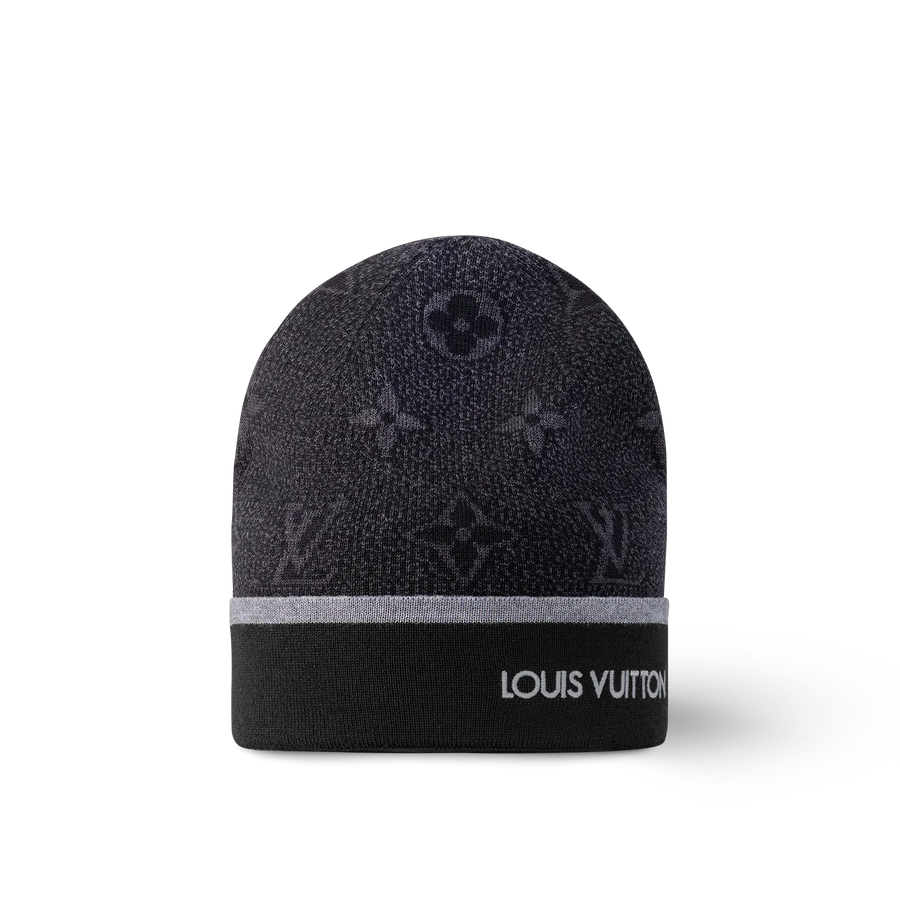 Bonnet et Écharpe My Monogram Éclipse Noir SneakStyle