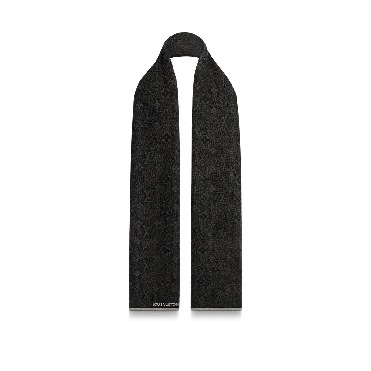 Bonnet et Écharpe My Monogram Éclipse Noir SneakStyle