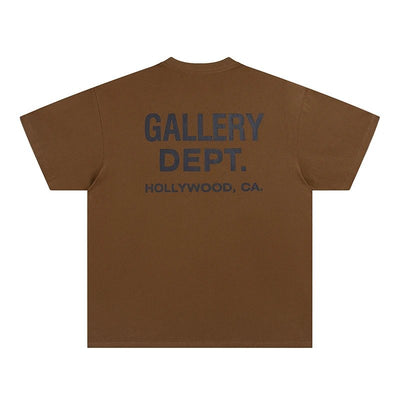 T-Shirt Gallery Dept. Marron Foncé Et Noir