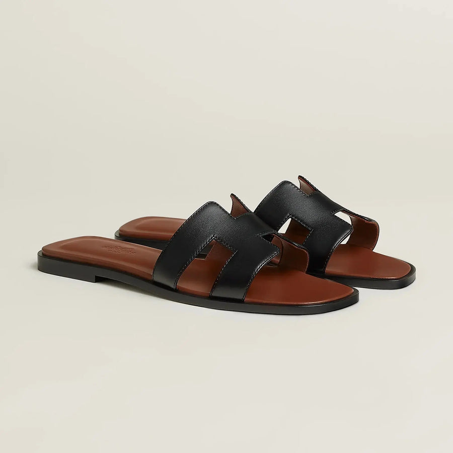 Sandales Oran Noir Et Gold SneakStyle