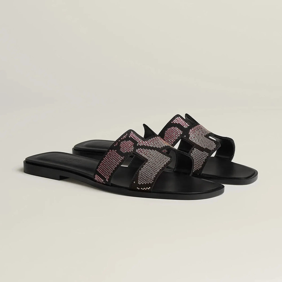 Sandales Oran Noir Et Rose SneakStyle