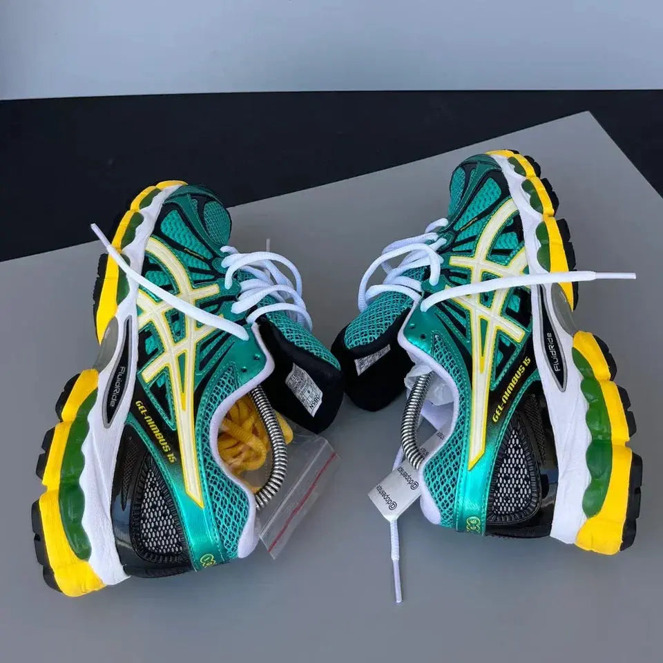 Asics Gel Nimbus Vert Et Jaune SneakStyle